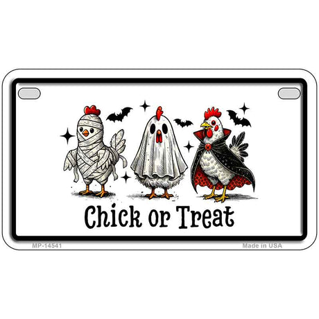 Chick or Treat Novelty Metal License Plate LP-14541