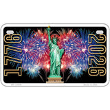 Lady Liberty Fireworks Novelty Metal License Plate LP-14549 7" x 4" Motorcycle (MP)