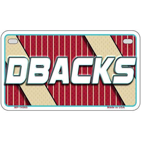 DBACKS Graphic Novelty Metal License Plate LP-14565