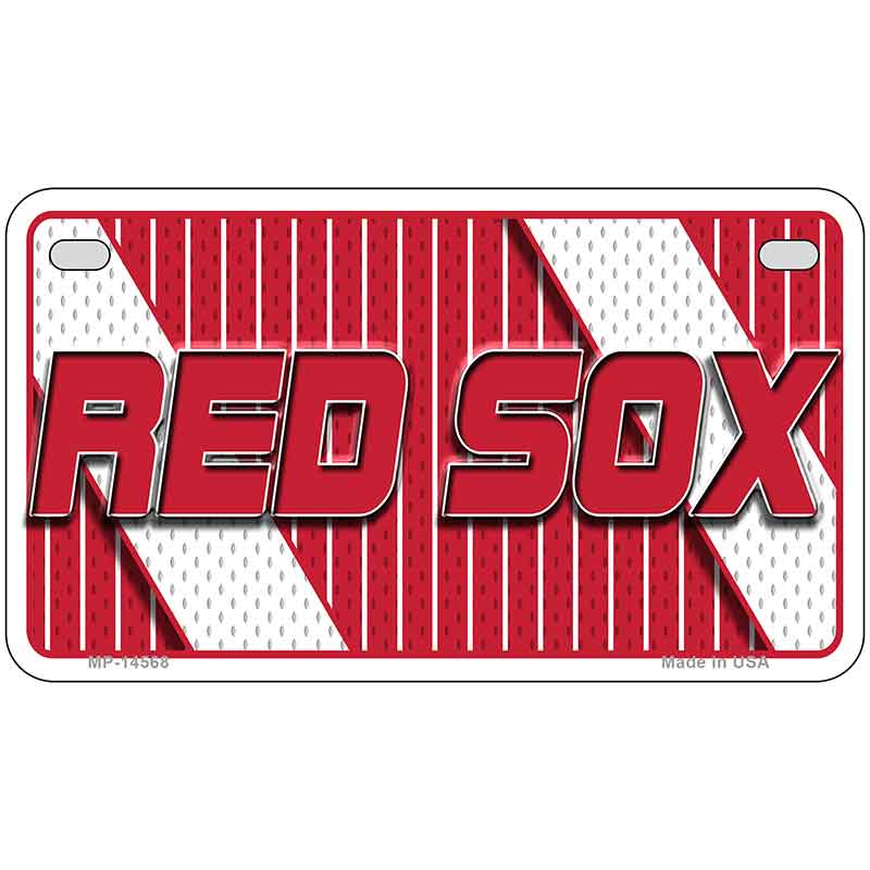 RED SOX Graphic Novelty Metal License Plate LP-14568