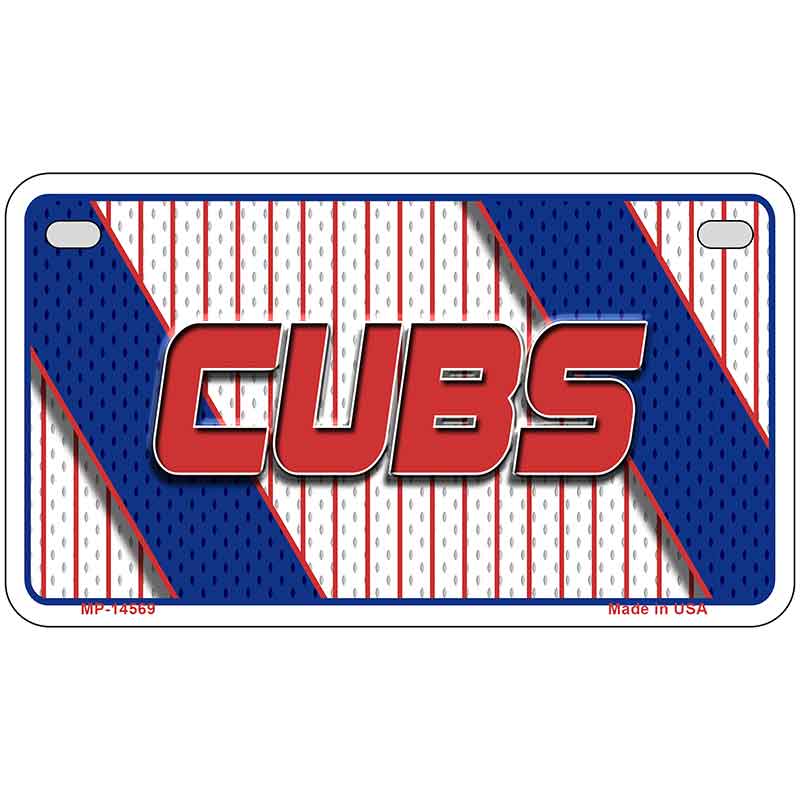 CUBS Graphic Novelty Metal License Plate LP-14569