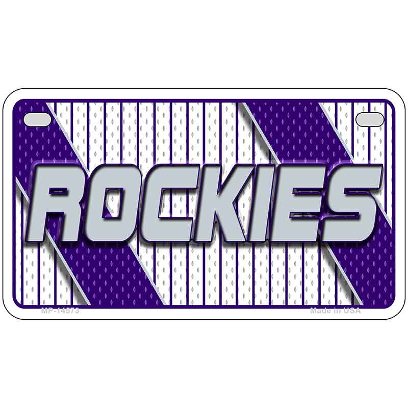 ROCKIES Graphic Novelty Metal License Plate LP-14573