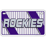 ROCKIES Graphic Novelty Metal License Plate LP-14573