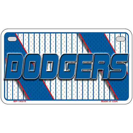 DODGERS Graphic Novelty Metal License Plate LP-14578