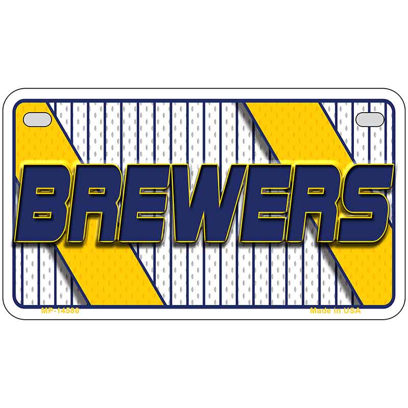BREWERS Graphic Novelty Metal License Plate LP-14580