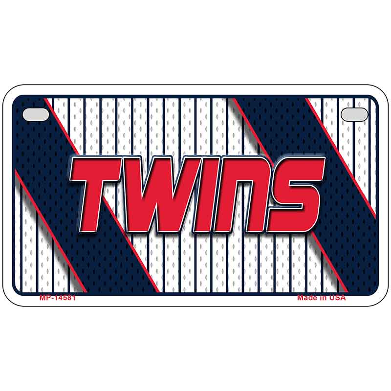 TWINS Graphic Novelty Metal License Plate LP-14581