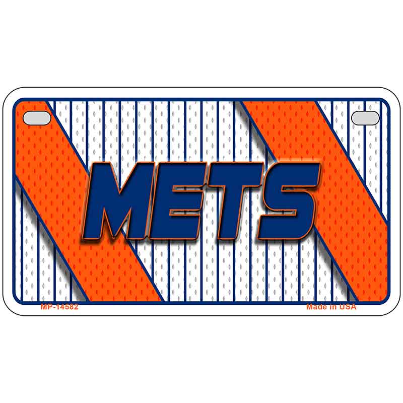 METS Graphic Novelty Metal License Plate LP-14582