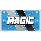 License plate with 'MAGIC' text on a blue and gray background