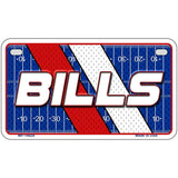 License plate with 'BILLS' text on a football field design