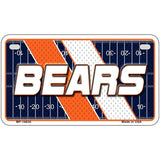 License plate with 'BEARS' text on a football field design
