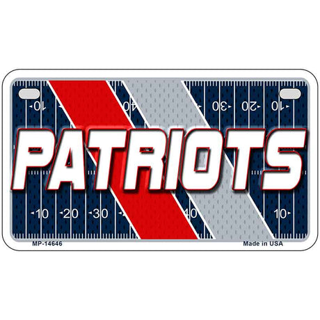PATRIOTS Graphic Novelty Metal License Plate LP-14646