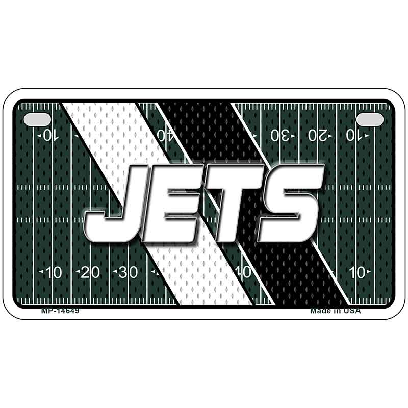 JETS Graphic Novelty Metal License Plate LP-14649