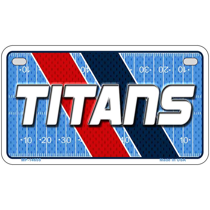 TITANS Graphic Novelty Metal License Plate LP-14655