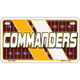 COMMANDERS Graphic Novelty Metal License Plate LP-14656