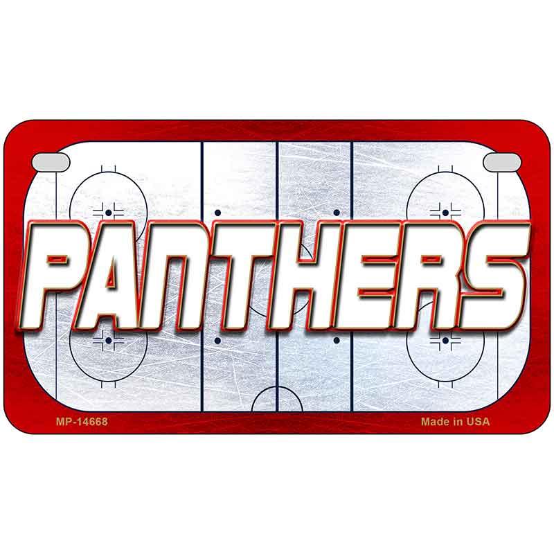 PANTHERS Graphic Novelty Metal License Plate LP-14668 7" x 4" Motorcycle (MP)