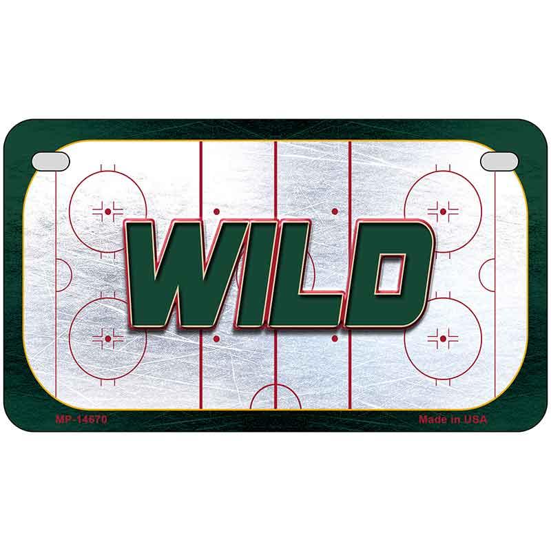 WILD Graphic Novelty Metal License Plate LP-14670 7" x 4" Motorcycle (MP)