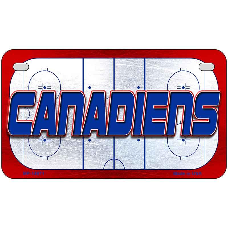 CANADIENS Graphic Novelty Metal License Plate LP-14671 7" x 4" Motorcycle (MP)