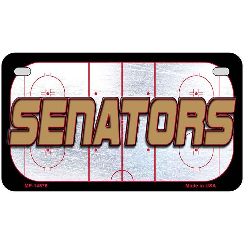 SENATORS Graphic Novelty Metal License Plate LP-14676 7" x 4" Motorcycle (MP)