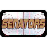 SENATORS Graphic Novelty Metal License Plate LP-14676 7" x 4" Motorcycle (MP)