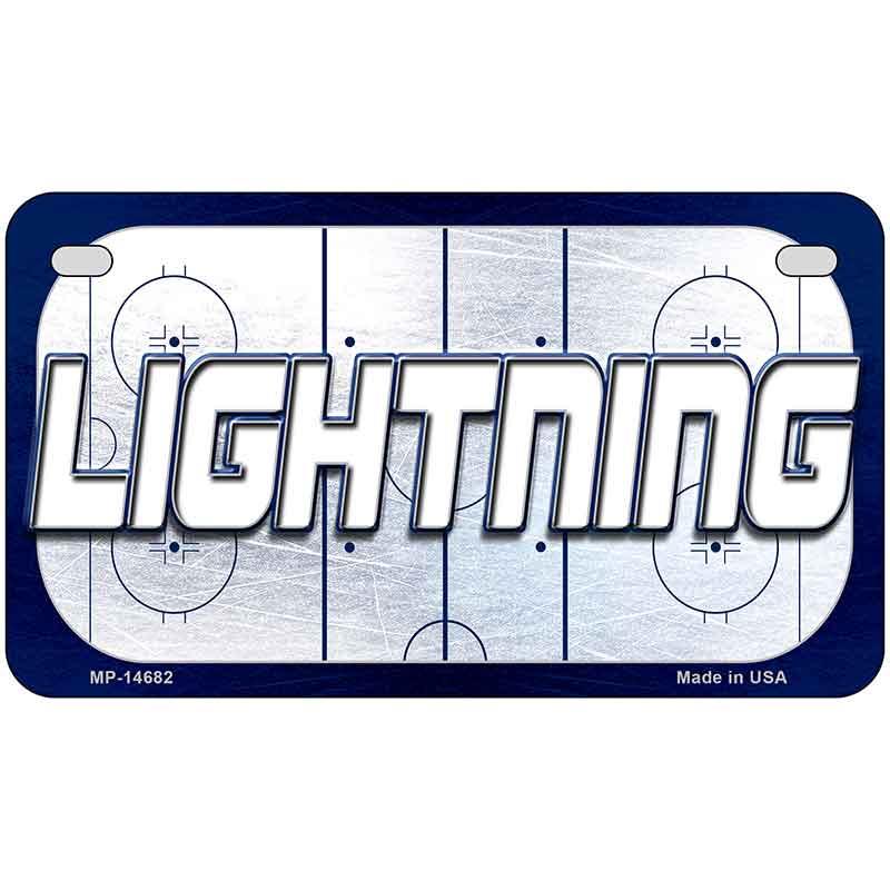 LIGHTNING Graphic Novelty Metal License Plate LP-14682 7" x 4" Motorcycle (MP)