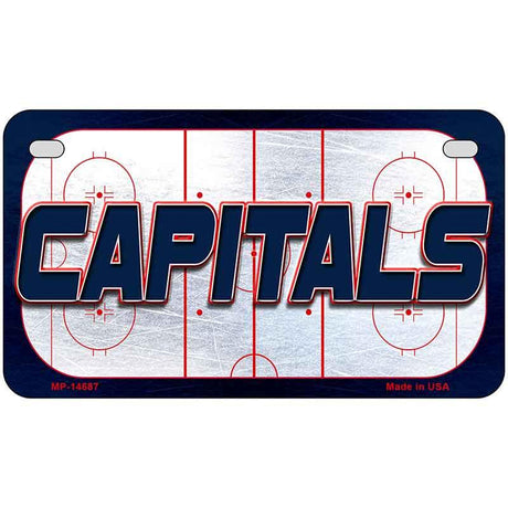 CAPITALS Graphic Novelty Metal License Plate LP-14687 7" x 4" Motorcycle (MP)