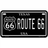 Route 66 Texas Metal Novelty License Plate 7" x 4" (MP)