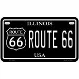 Route 66 Illinois Metal Novelty License Plate 7" x 4" (MP)
