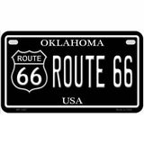 Route 66 Oklahoma Metal Novelty License Plate 7" x 4" (MP)
