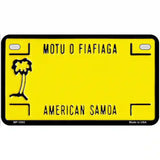American Samoa Novelty Metal License Plate 7" x 4" (MP)