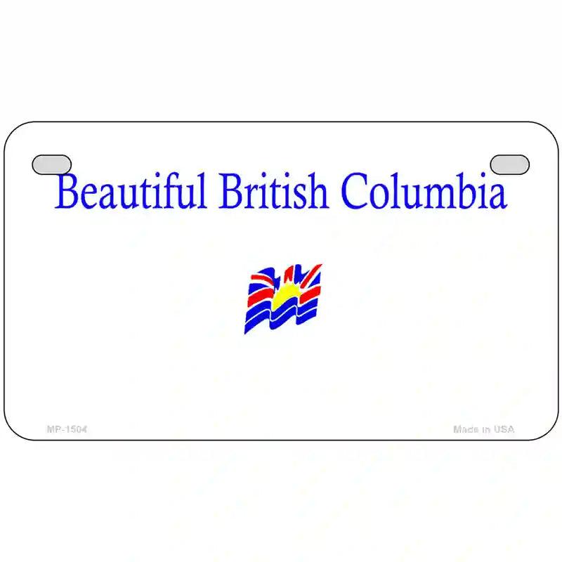 British Columbia Novelty Metal License Plate 7" x 4" (MP)