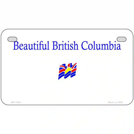 British Columbia Novelty Metal License Plate 7" x 4" (MP)