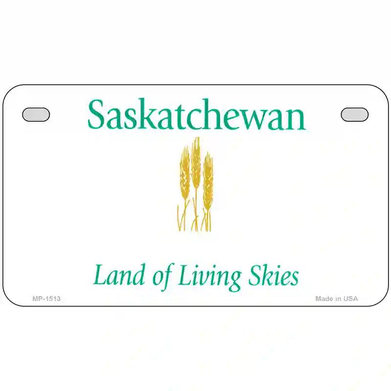 Saskatchewan Novelty Metal License Plate 7" x 4" (MP)