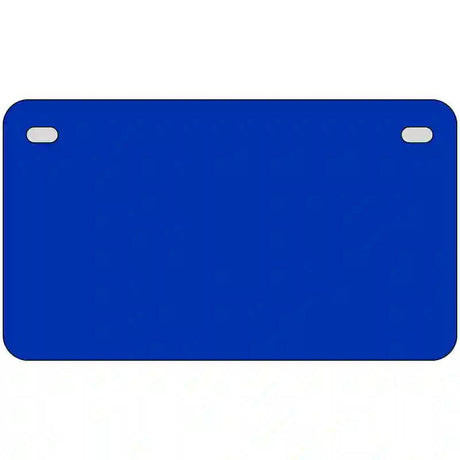 Royal Blue Solid Metal Novelty License Plate 7" x 4" (MP)