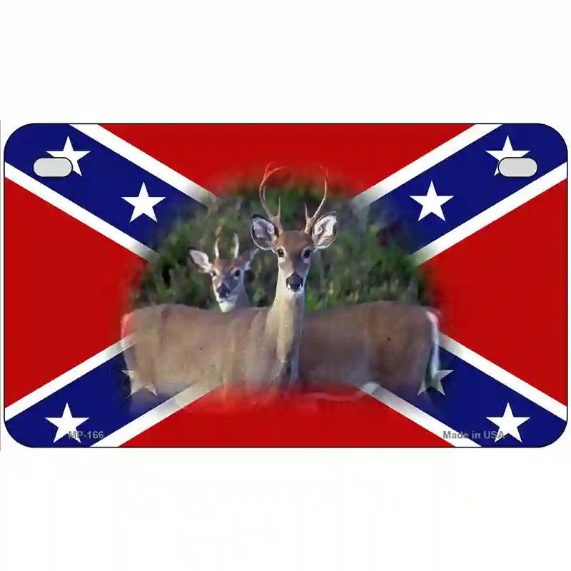 Rebel Deer Metal Novelty License Plate 7" x 4" (MP)