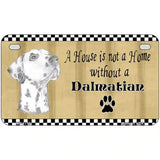 Pencil Sketch Dalmatian Metal Novelty License Plate 7" x 4" (MP)