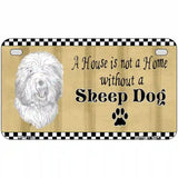 Pencil Sketch Sheep Metal Novelty License Plate 7" x 4" (MP)
