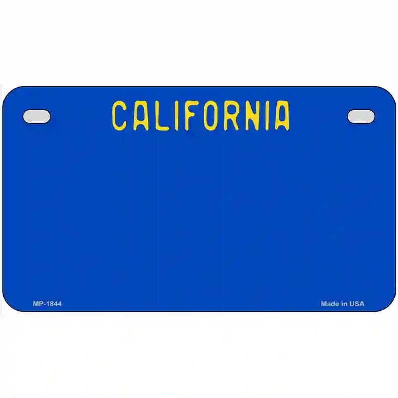 California Blue State Metal Novelty License Plate 7" x 4" (MP)