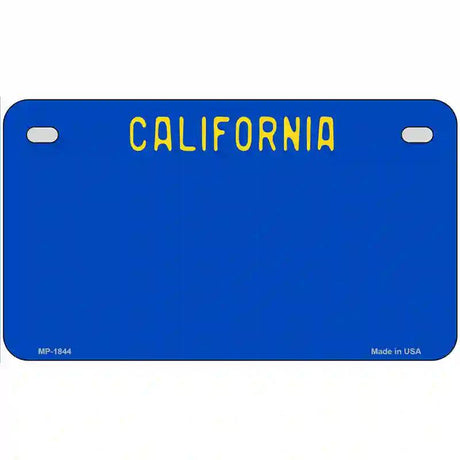 California Blue State Metal Novelty License Plate 7" x 4" (MP)