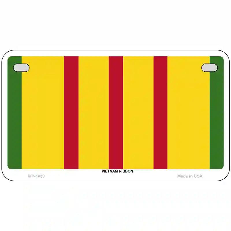 Vietnam Ribbon Metal Novelty License Plate 7" x 4" (MP)