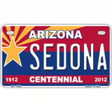 Arizona Centennial Sedona Metal Novelty License Plate 7" x 4" (MP)