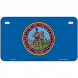 Chickasaw Nation Flag Metal Novelty License Plate 7" x 4" (MP)