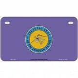 Choctaw Nation Flag Metal Novelty License Plate 7" x 4" (MP)