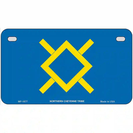 Northern Cheyenne Flag Metal Novelty License Plate 7" x 4" (MP)