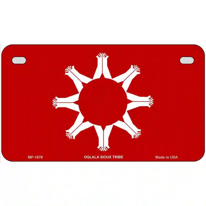 Oglala Sioux Tribe Flag Metal Novelty License Plate 7" x 4" (MP)