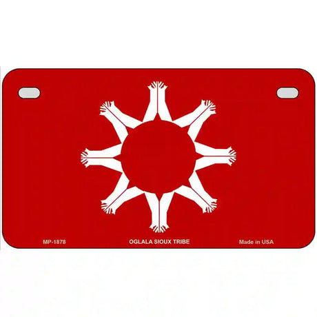 Oglala Sioux Tribe Flag Metal Novelty License Plate 7" x 4" (MP)