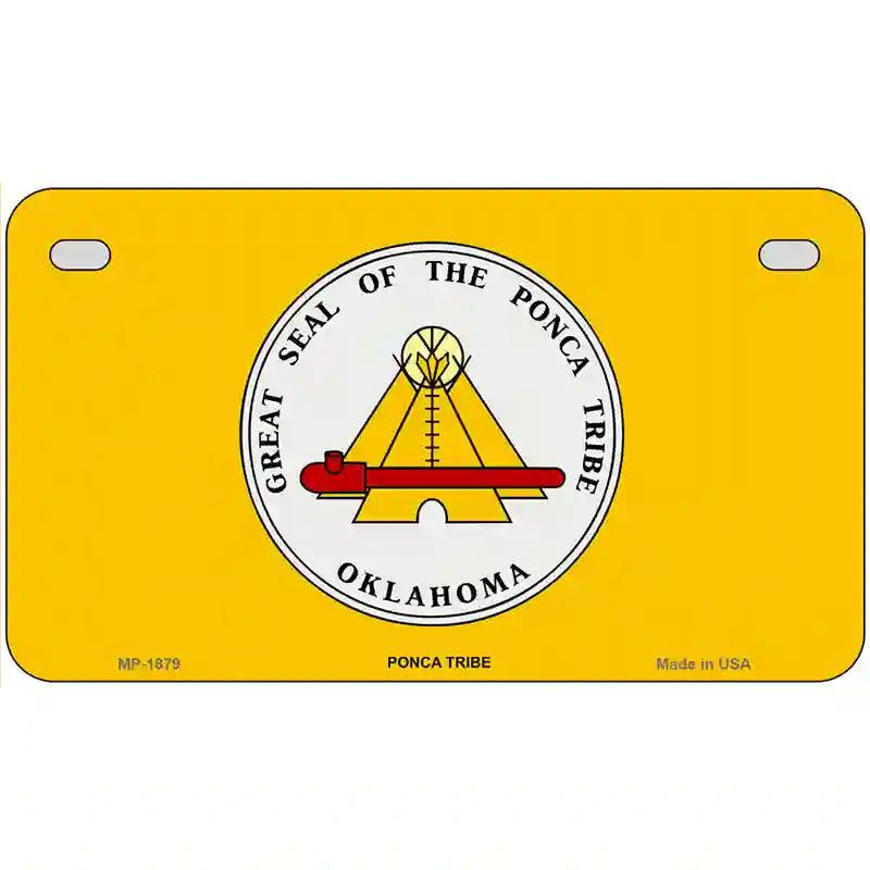 Ponca Tribe Flag Metal Novelty License Plate 7" x 4" (MP)