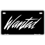 Wanted Metal Novelty License Plate 7" x 4" (MP)