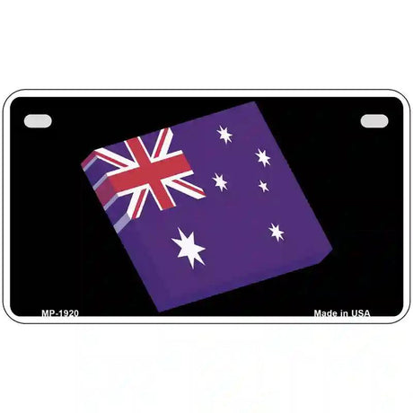 Australia 3-D Flag Metal Novelty License Plate 7" x 4" (MP)