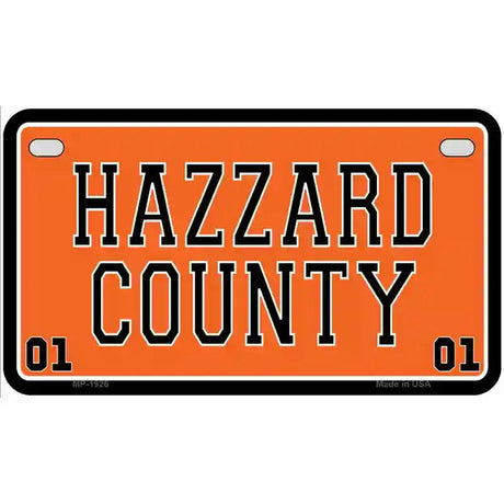 Hazard County Metal Novelty License Plate 7" x 4" (MP)