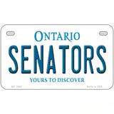 Senators Ontario Canada Province Metal Novelty License Plate 7" x 4" (MP)